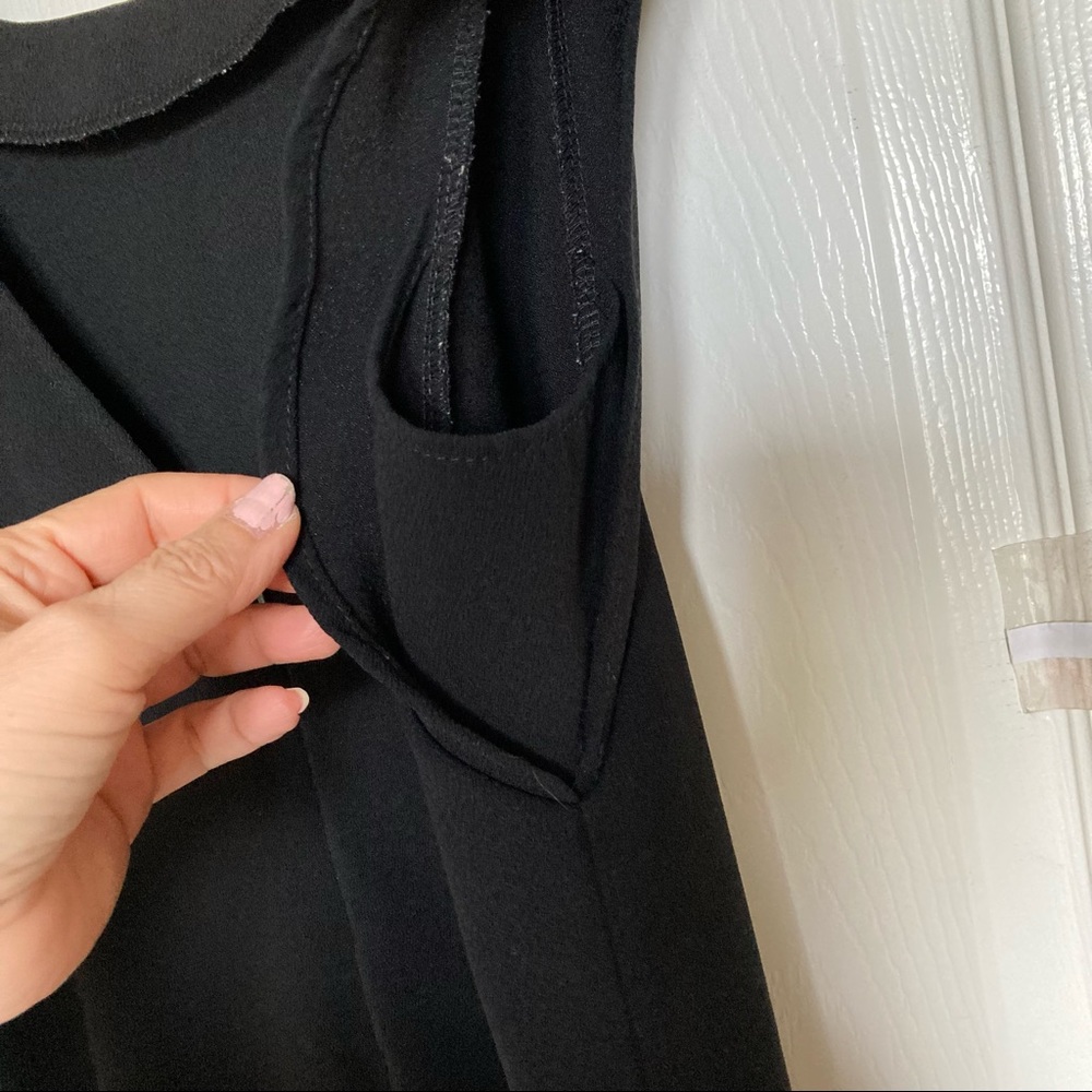 Everly Little Black Dress Size Small Sleeveless Back Zipper - Picture 6 of 12